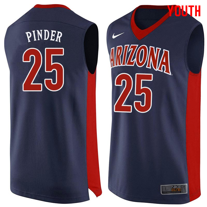 Youth Arizona Wildcats #25 Keanu Pinder College Basketball Jerseys Sale-Navy